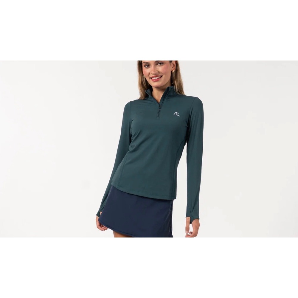 Rhoback Women's Solid Performance Q-Zip Pullover … - image 3